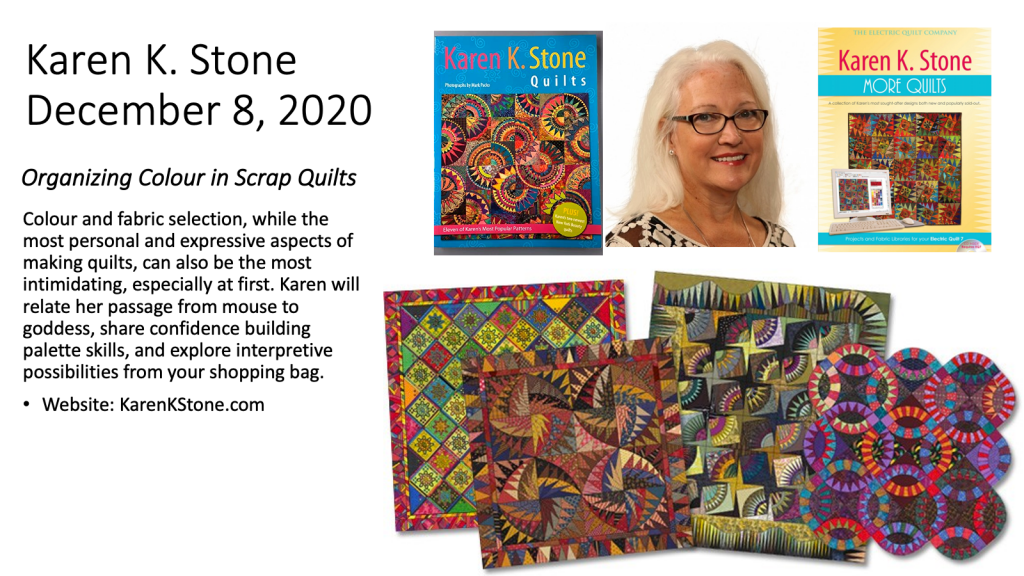 Karen K Stone lecture on December 8