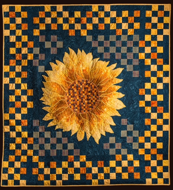 Photo of Bargello Sunflower by guest speaker by Jen Houlden