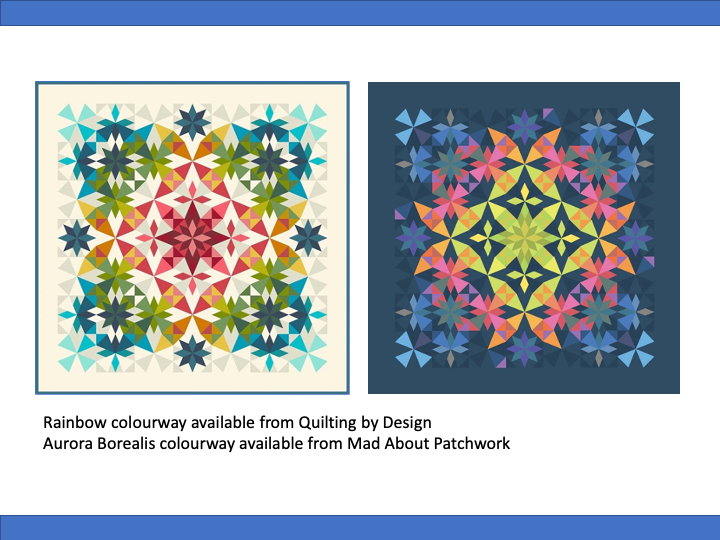 Image depicting two colourways for the Alaska quilt project