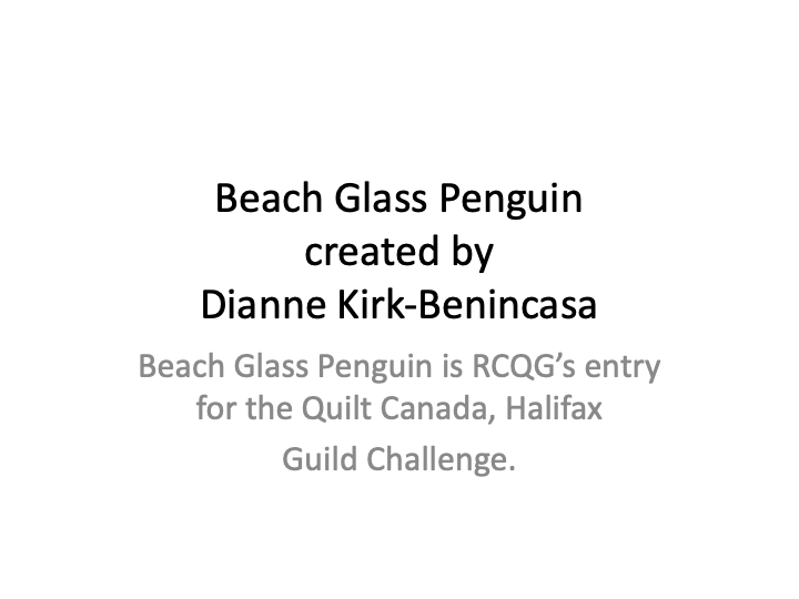 Beach Glass Penguin created by Dianne Kirk-Benincasa