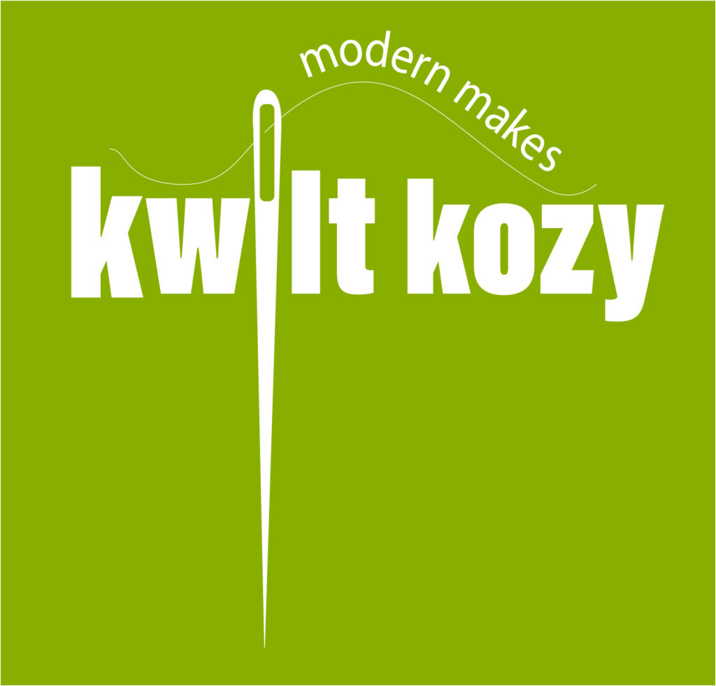 Logo with Kwilto Kozy name; needle and thread